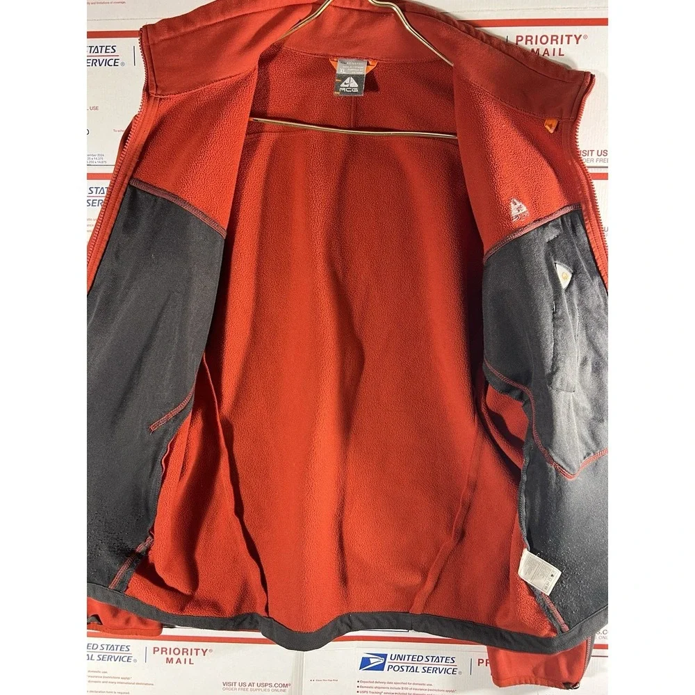 Vintage Nike ACG Windstopper Zip Up Jacket Hiking Outdoors 90s‎ Sz XL Red